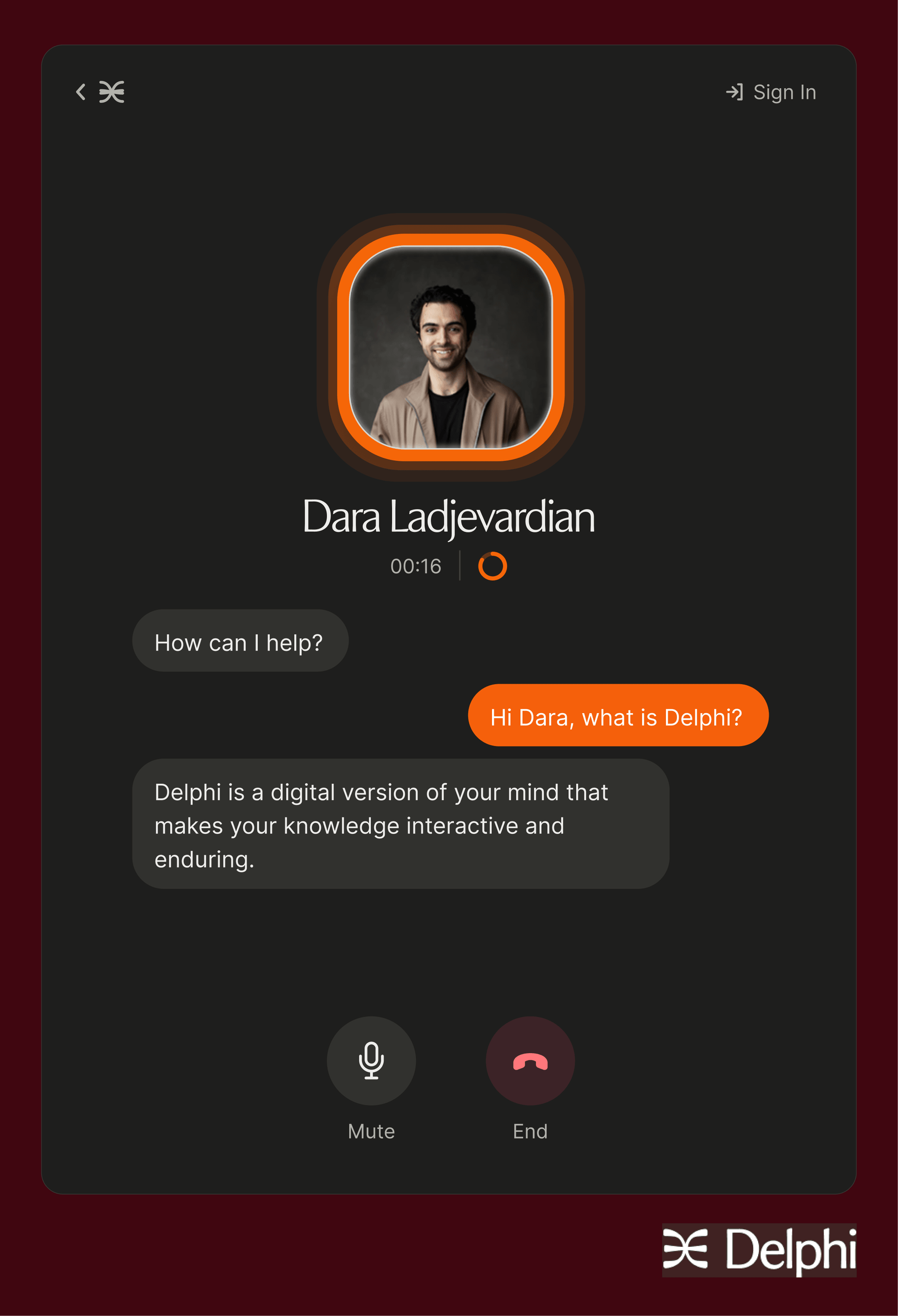 A screen capture of a Delphi digital mind conversation.